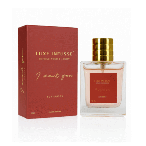 Luxe Infusse I Want You Unisex Perfume – Premium Long Lasting Eau de Parfum | Peach, Mandarin, Jasmine & Red Lily | Luxury Fresh Floral Scent for Men & Women